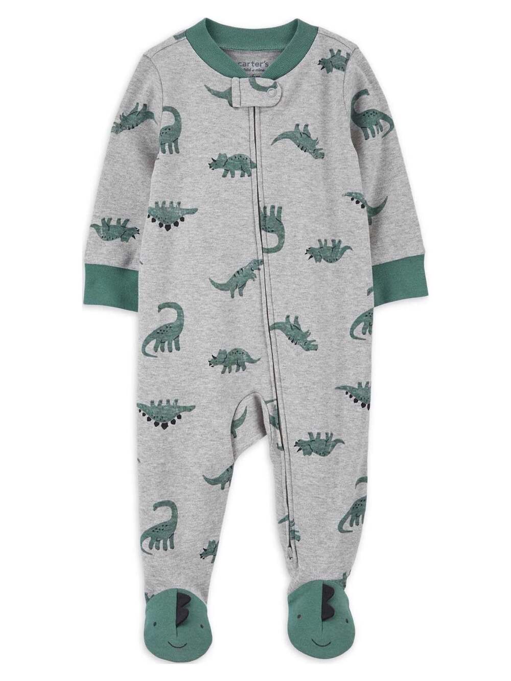 Carters Child Of Mine Baby Boy Dinosaur Sleep N Play Size 6-9 M